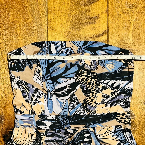 French Connection Mini Cotton Dress with Butterfly Details and Side Pockets - Picture 13 of 15